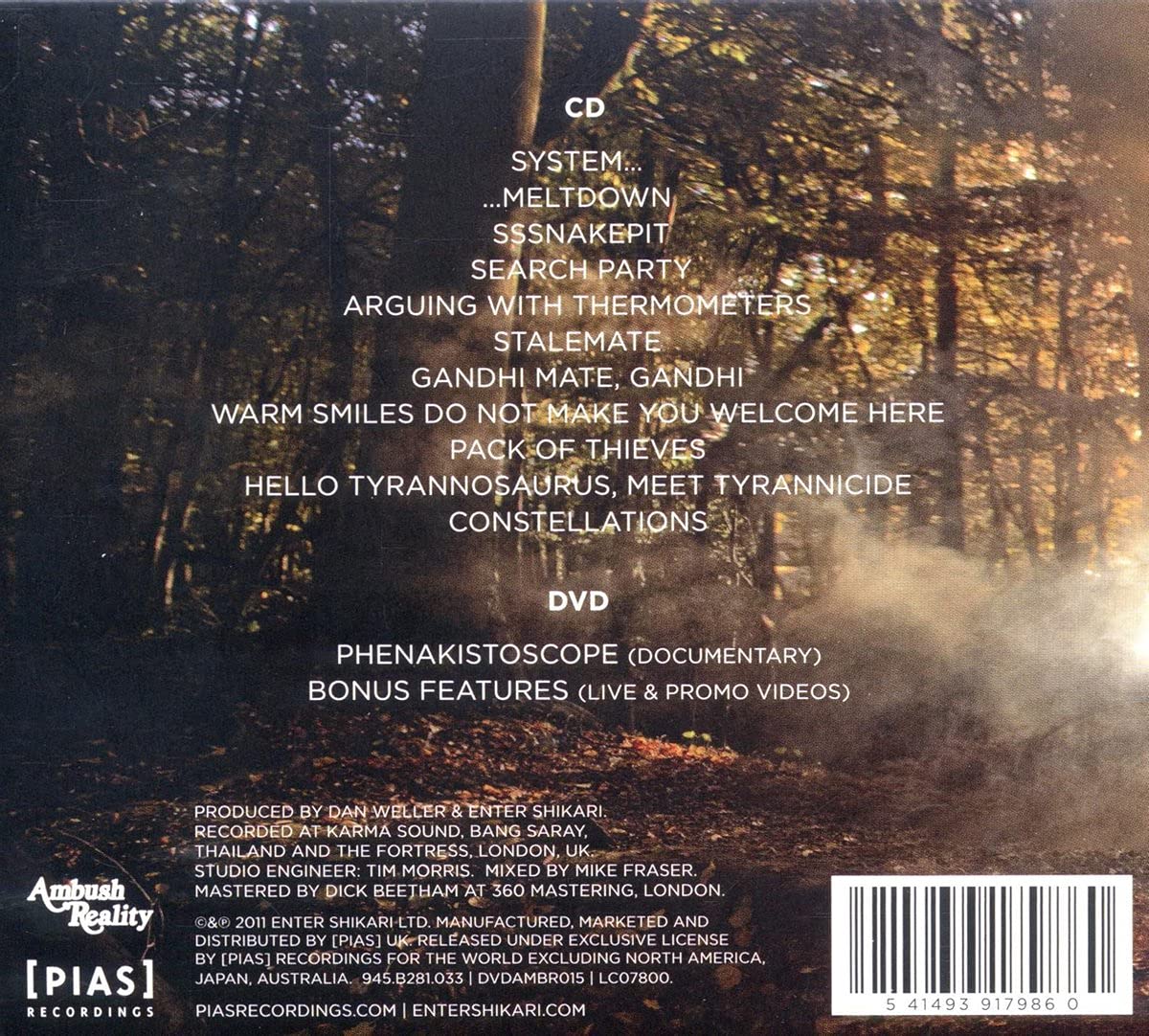 ENTER SHIKARI - NOTHING IS TRUE & EVERYTHING IS POSSIBLE CD - Slika 2