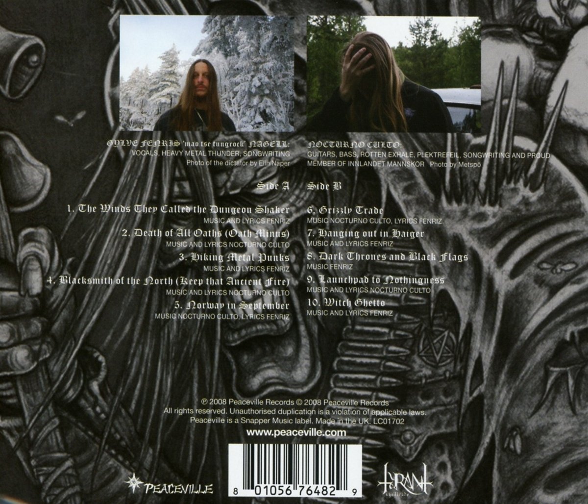 DARKTHRONE - DARK THRONES AND BLACK FLAGS CD - Slika 2