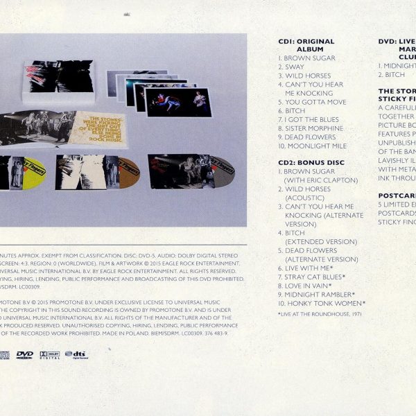 ROLLING STONES – STICKY FINGERS (CD2+DVD)