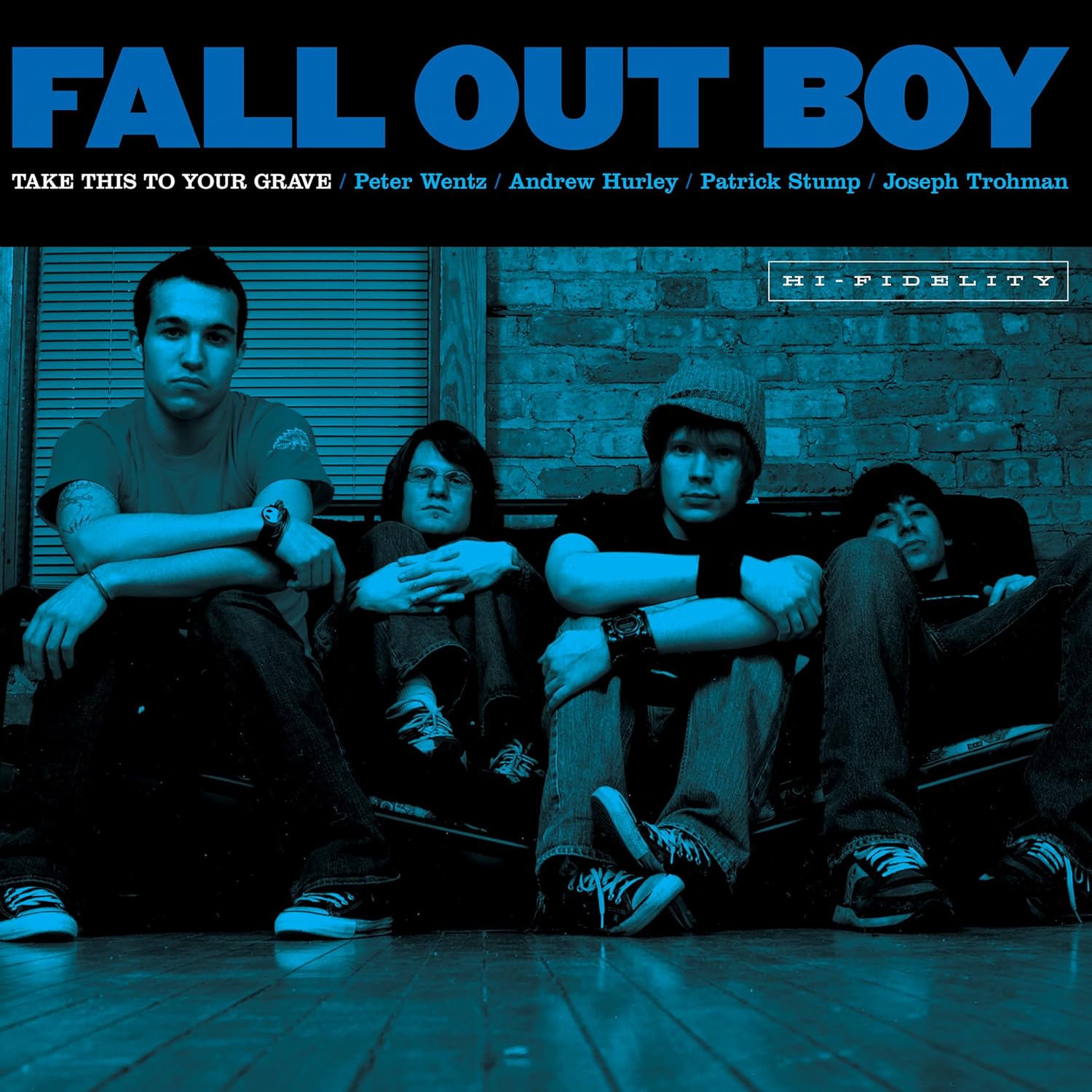 FALL OUT BOY - TAKE THIS TO YOUR GRAVE ltd blue jay vinyl LP