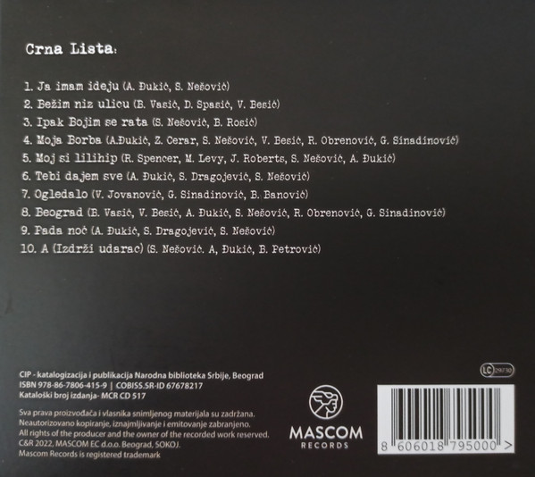 CRNA LISTA - CRNA LISTA CD - Slika 2