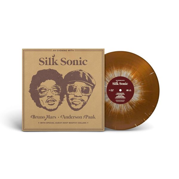 MARS BRUNO & ANDERSON PAAK – AN EVENING WITH SILK SONIC brown white vinyl LP