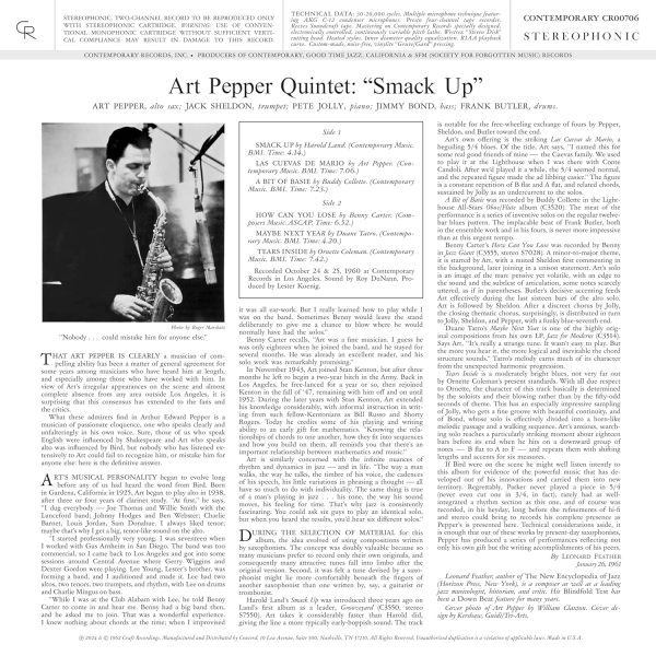 PEPPER ART – SMACK UP LP
