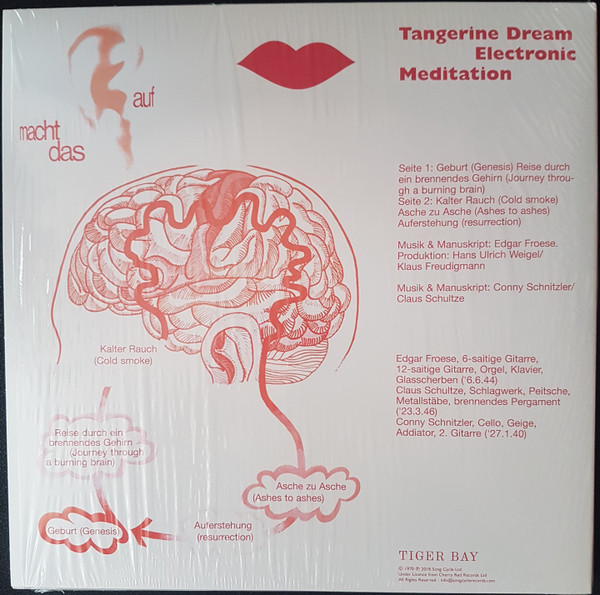 TANGERINE DREAM - ELECTRONIC MEDITATION ltd clear vinyl 45rpm LP - Slika 2