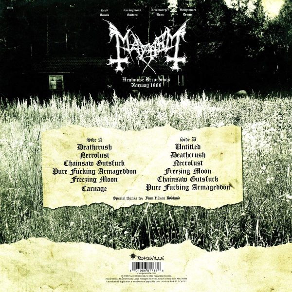 MAYHEM – HENHOUSE RECORDINGS LP