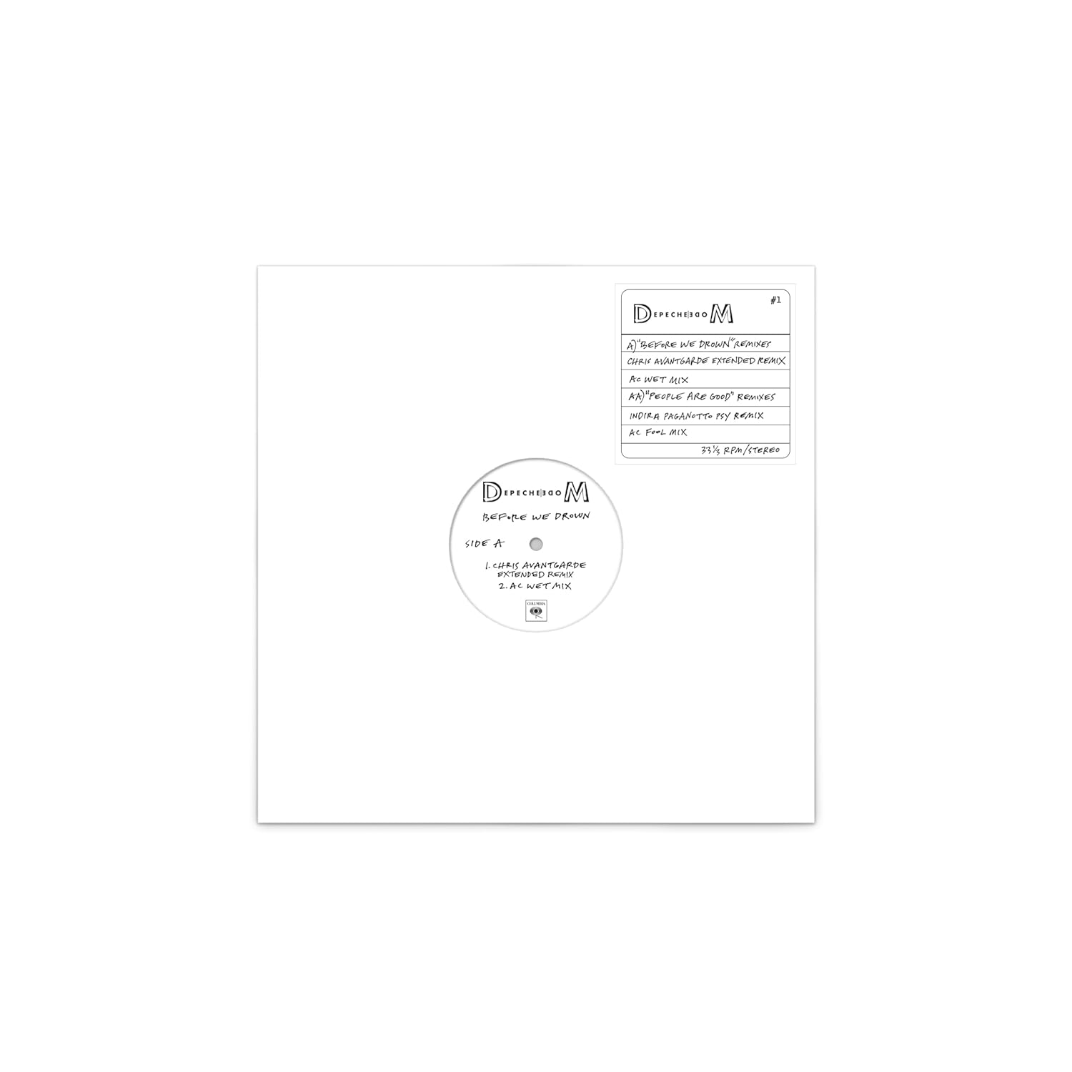 DEPECHE MODE - BEFORE WE DROWN/PEOPLE ARE GOOD remix 12'' - Slika 2