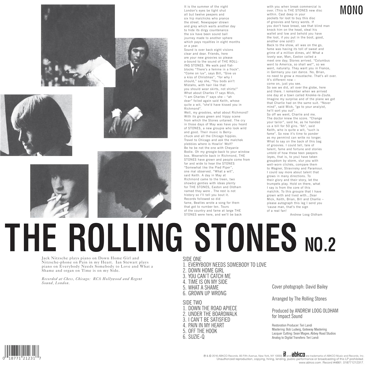 ROLLING STONES - ROLLING STONES no.2 UK mono vinyl LP - Slika 2