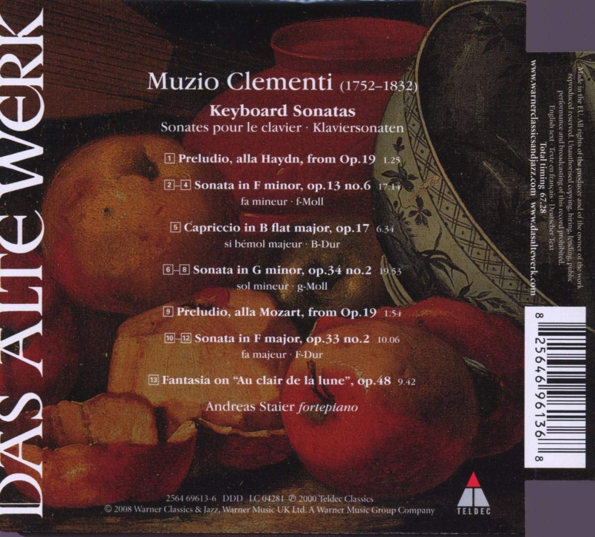 CLEMENTI/STAIER - KEYBOARD SONATAS CD - Slika 2
