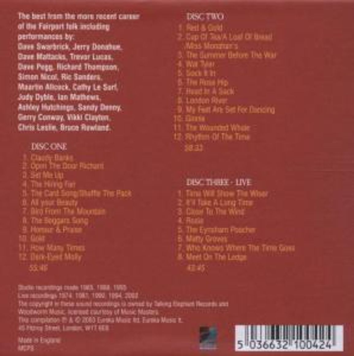 FAIRPORT CONVENTION - SHINES LIKE GOLD CD3 - Slika 2