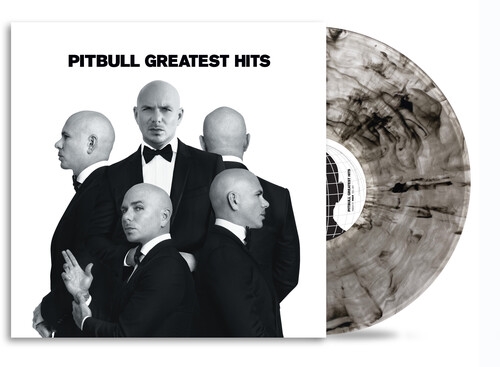 PITBULL - GREATEST HITS silver & black vinyl LP