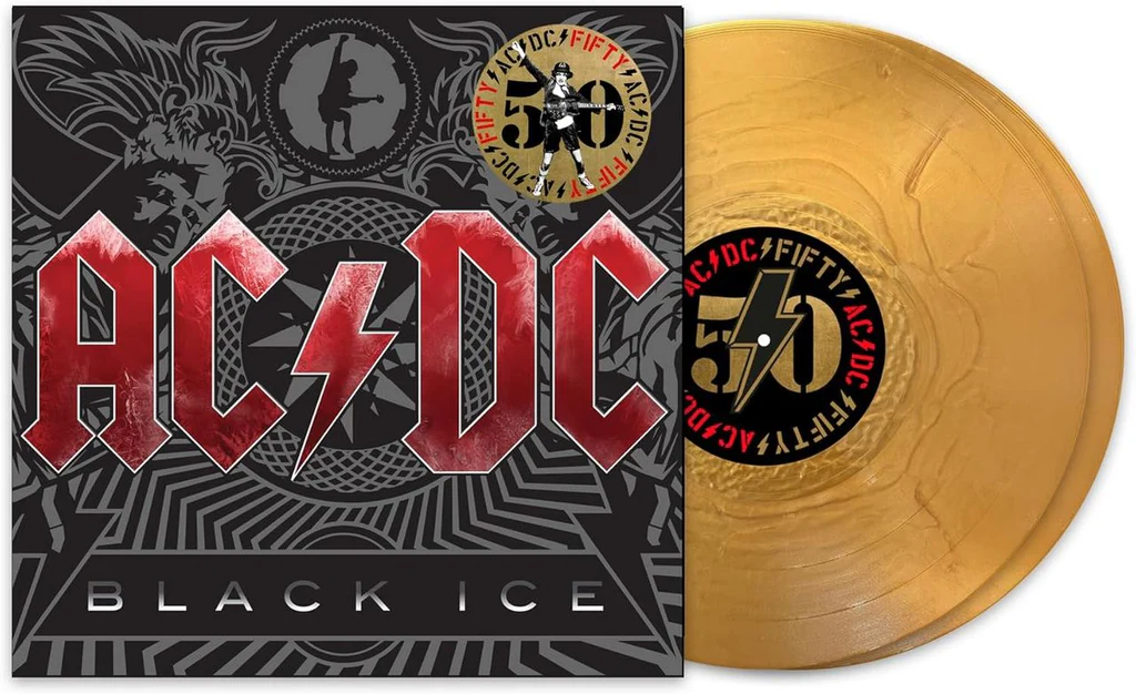 AC/DC - BLACK ICE 50th annyversary gold colored vinyl LP2