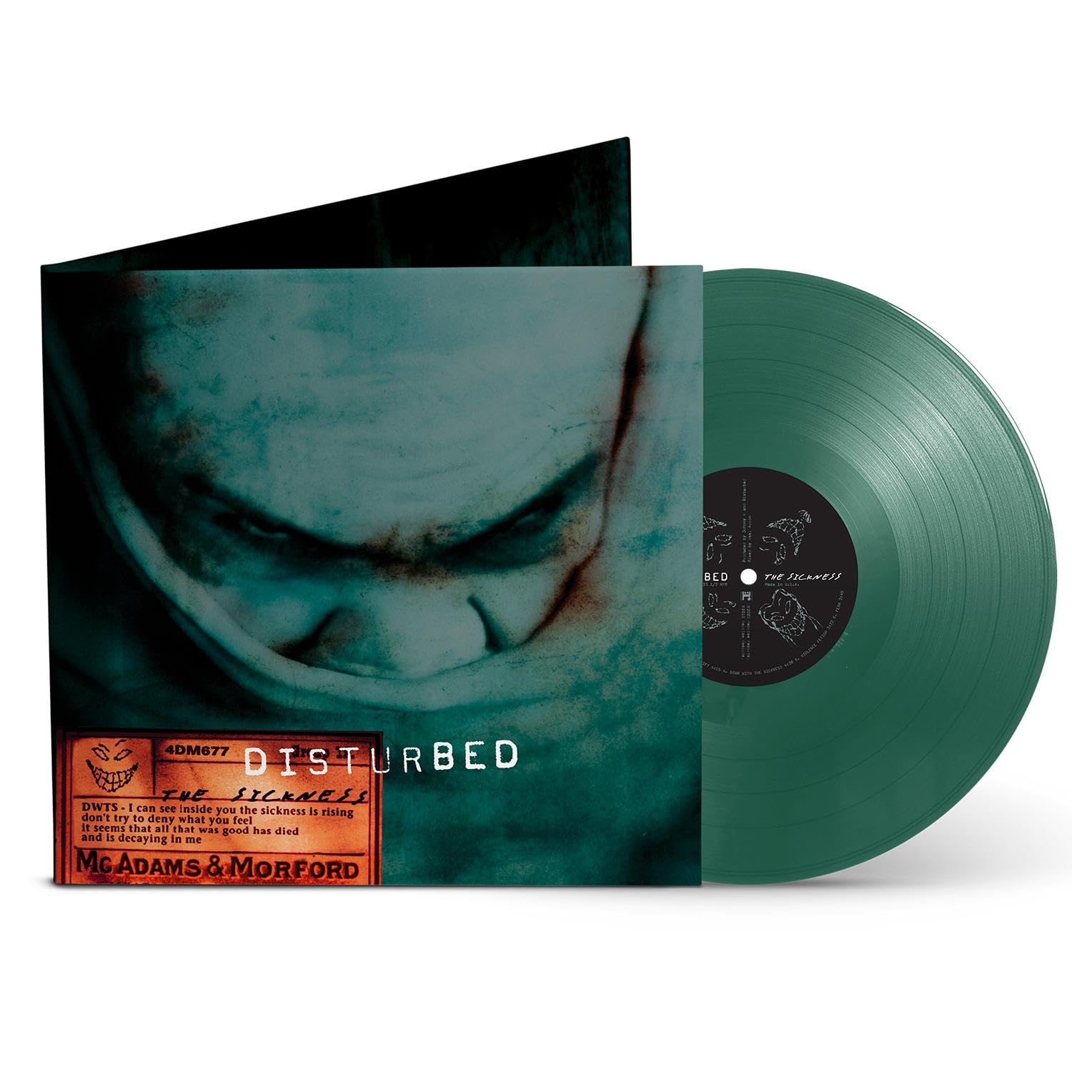 DISTURBED - SICKNESS 25 anniversary ltd green vinyl LP