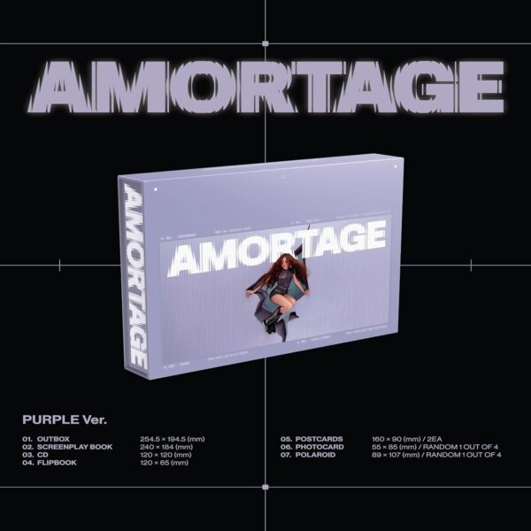 JISOO – AMORTAGE (purple indie edition CD box)