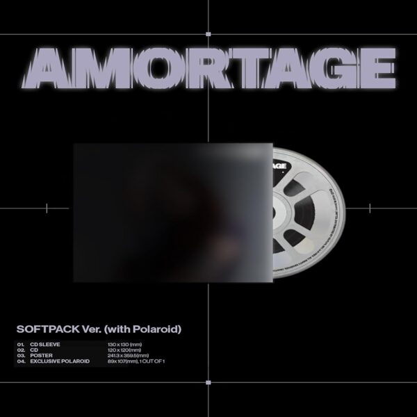 JISOO – AMORTAGE CD (softpack version with polaroid)