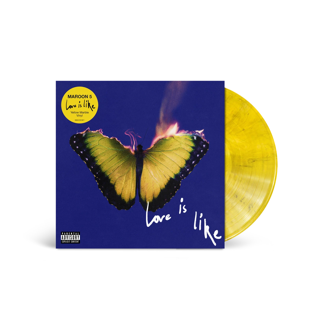 MAROON 5 - LOVE IS LIKE yellow vinyl LP