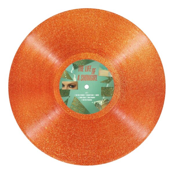 Taylor Swift – The Life of a Showgirl: Sweat and Vanilla Perfume Portofino Orange Glitter LP Colour vinyl