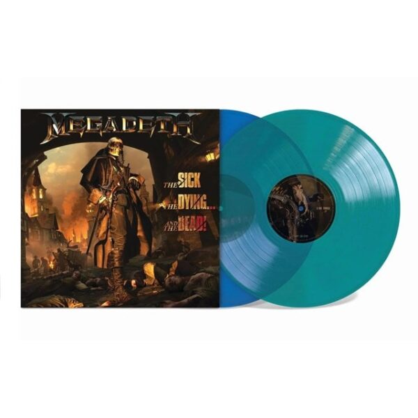 MEGADETH – SICK, DYING AND DEAD! ltd blue opaque & green trasparent LP2