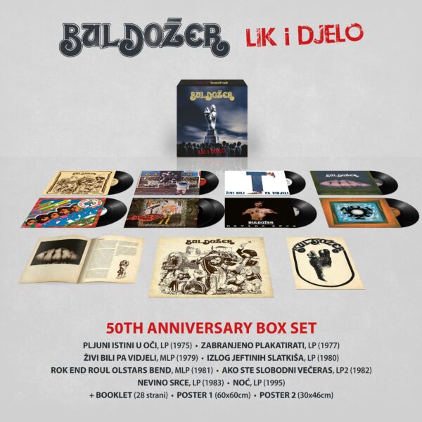 BULDOŽER – LIK I DJELO 8 X LP, booklet, 2 x poster