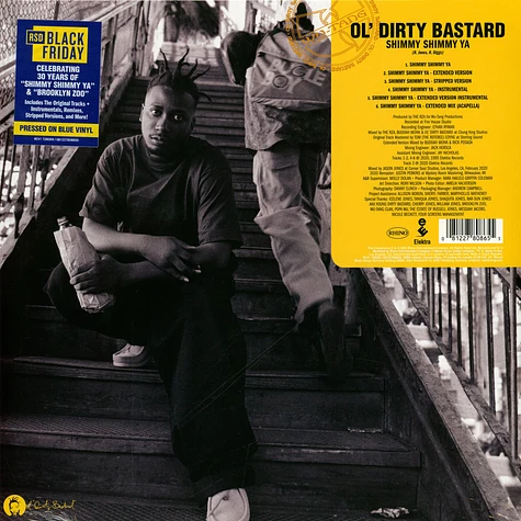 OL' DIRTY BASTARD - SHIMMY SHIMMY YA/BROOKLYN ZOO RSD BF 2025 blue vinyl 12"S