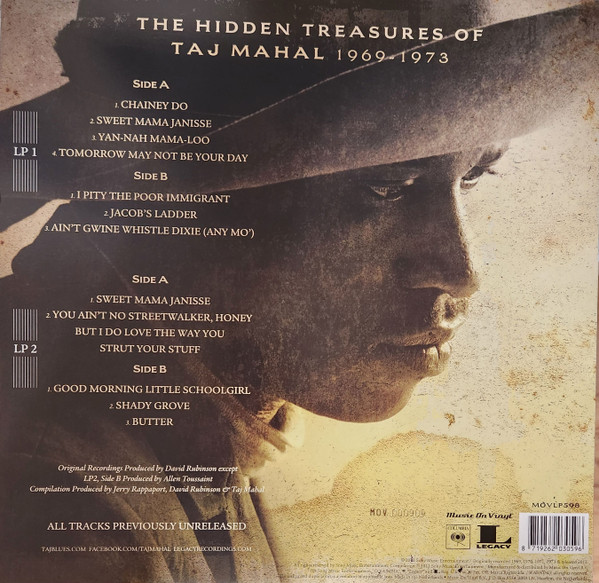 MAHAL TAJ – HIDDEN TREASURES OF TAJ MAHAL 1969-1973 LP2