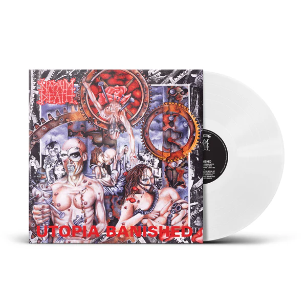 NAPALM DEATH - UTOPIA BANISHED ltd white vinyl LP