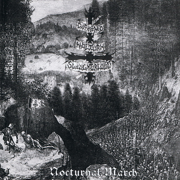DARKENED NOCTURN SLAUGHTERCULT - NOCTURNAL MARCH galaxy vinyl LP