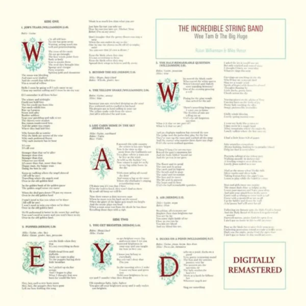 INCREDIBLE STRING BAND – WEE TAM / BIG HUGE CD2