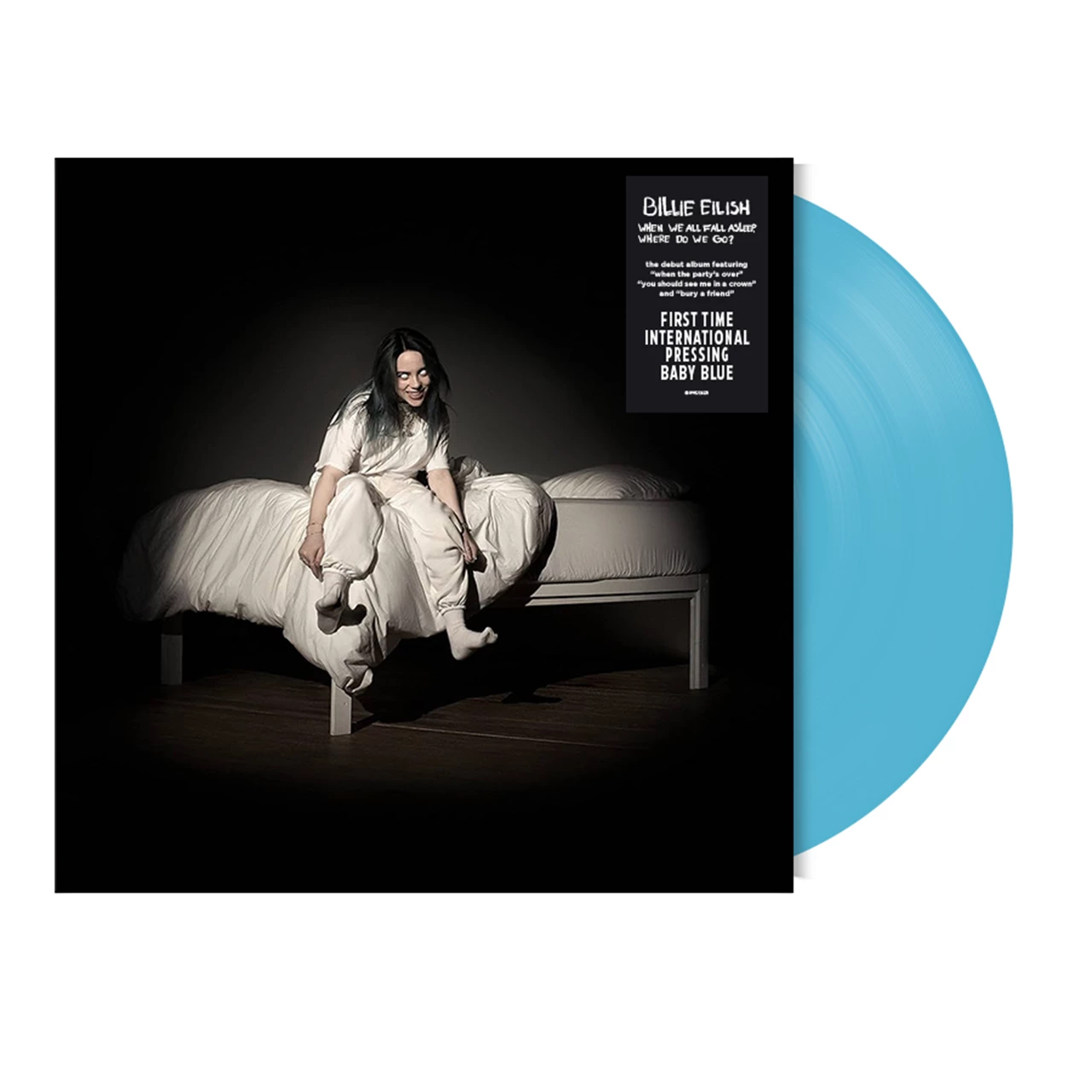 EILISH BILLIE - WHEN WE ALL FALL ASLEEP, WHERE DO WE GO? baby blue vinyl LP