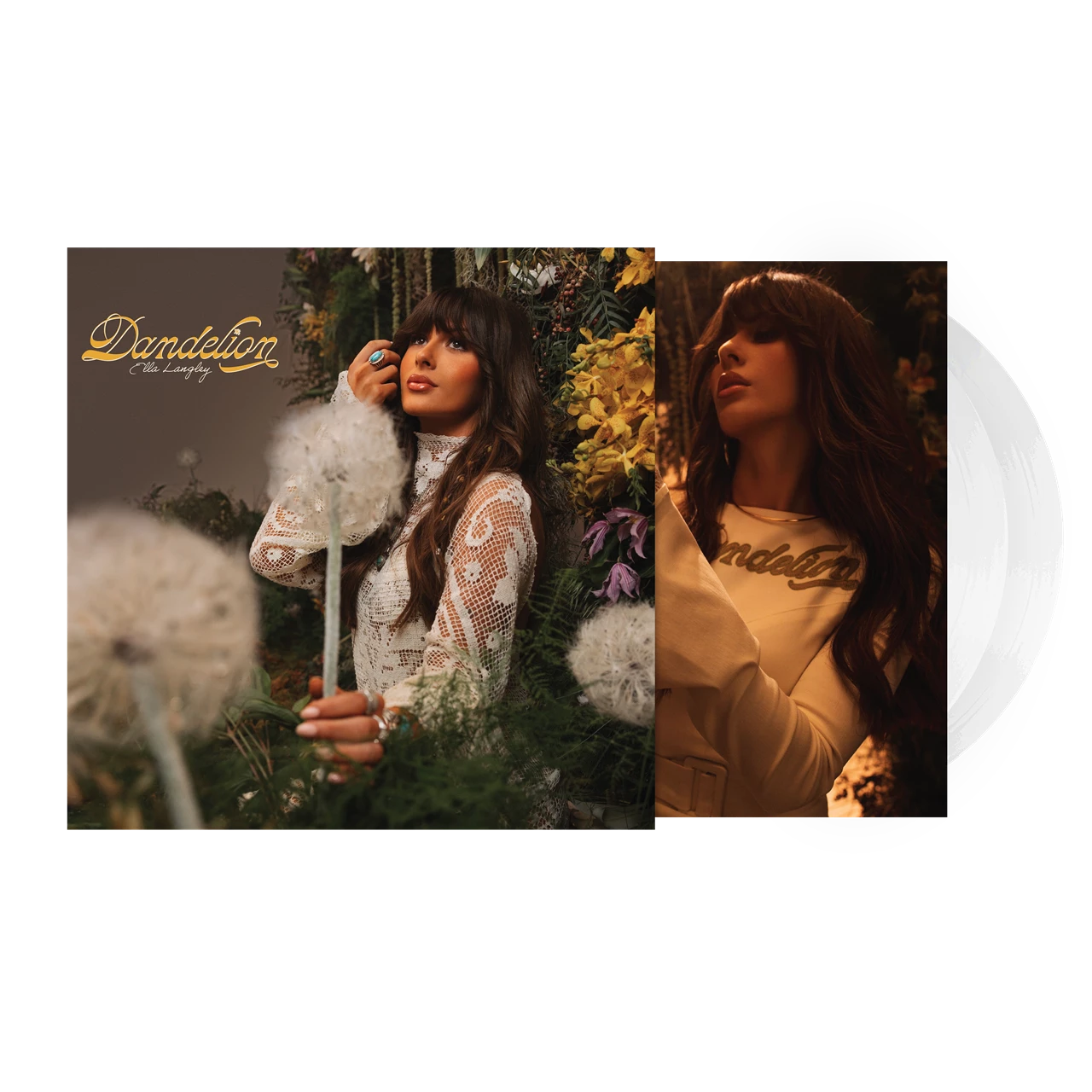 LANGLEY ELLA - DANDELION white puffball vinyl LP