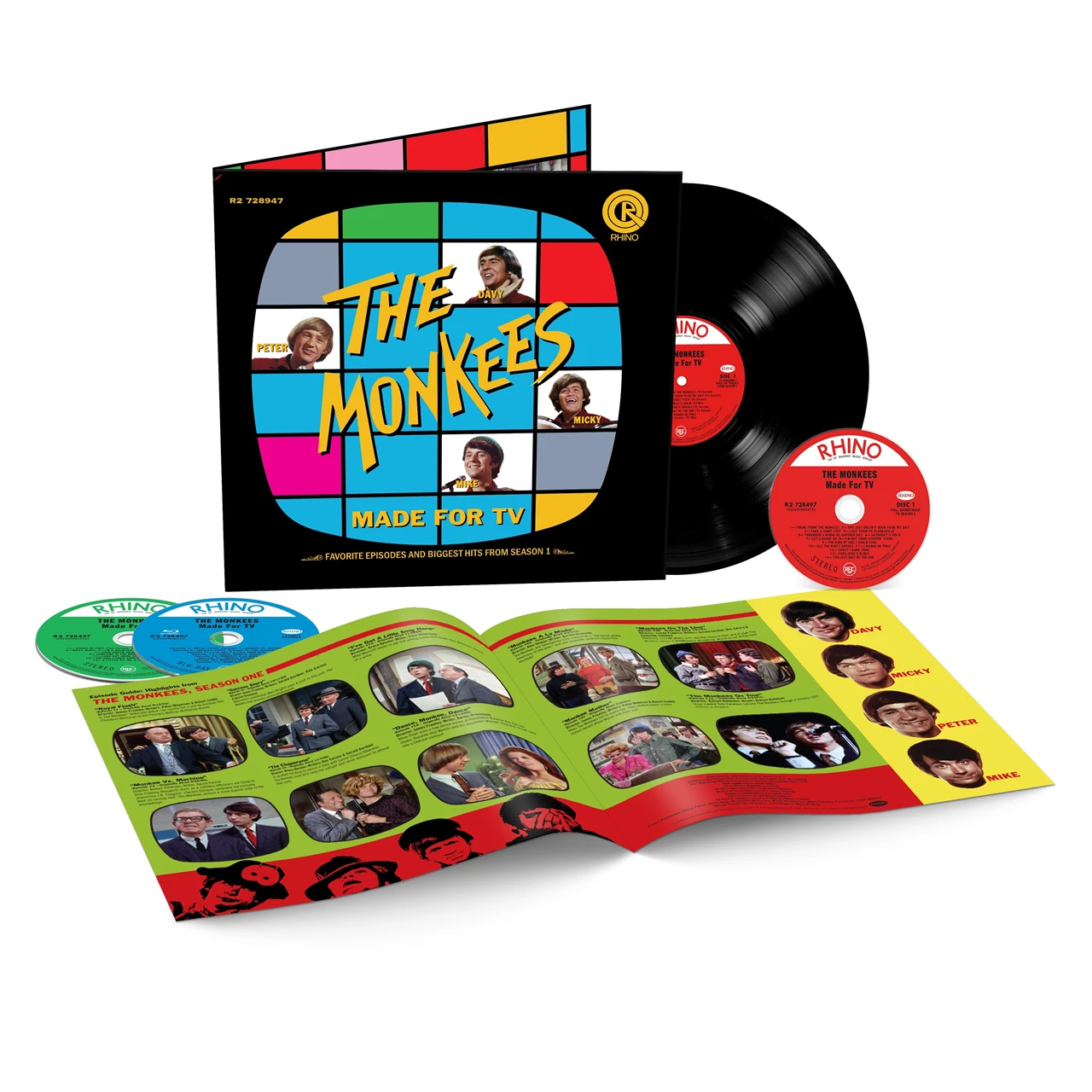 MONKEES - MADE FOR TV: FAVORITE EPISODES 1LP+2CD+1BRD