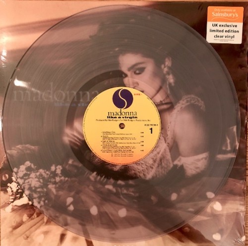 MADONNA – LIKE A VIRGIN clear vinyl LP