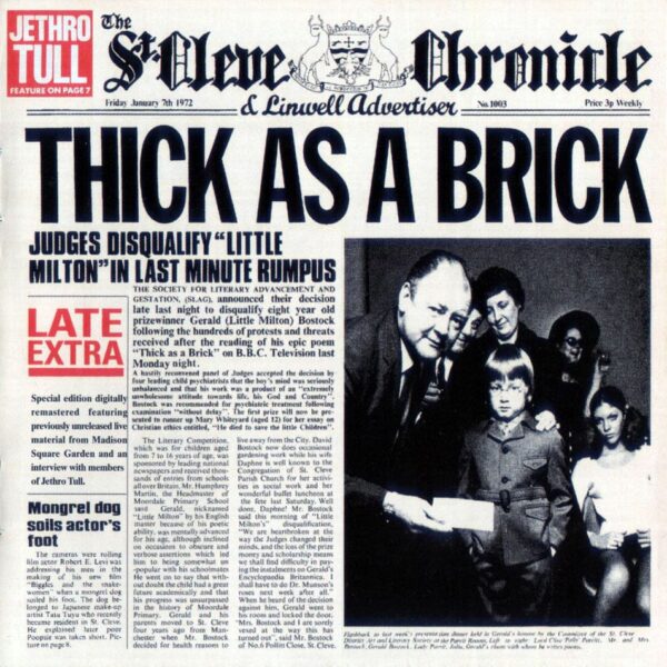 JETHRO TULL – THICK AS A BRICK ltd vinyl LP