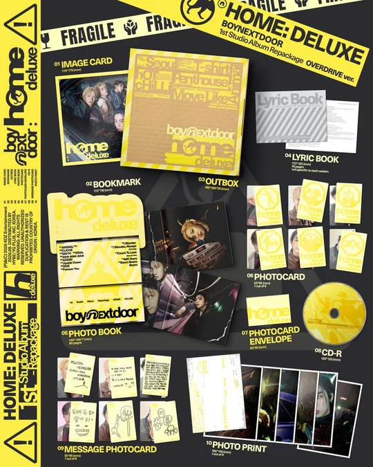 BOYNEXTDOOR - HOME DELUXE overdrive version CD
